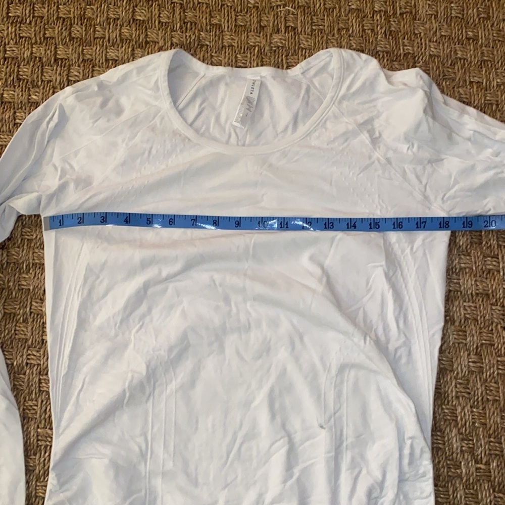 Athleta Speed Light Long Sleeve Shirred Side Top sz Large - Picture 2 of 8